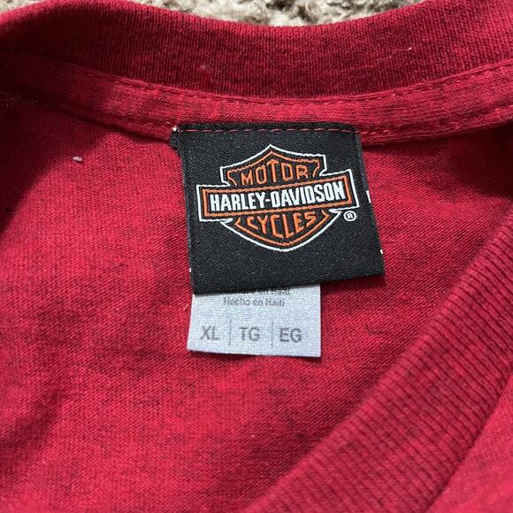 Harley-Davidson Black Wolf Rattlesnake T-Shirt XL Bristol Virginia Motorcycle - Picture 5 of 7